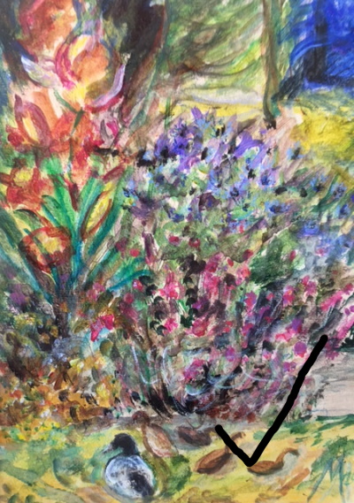 Irises and Ducks at Gelligarn