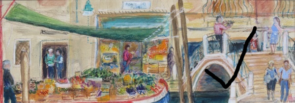 Market Barge on Rio di S. Bamba Venice