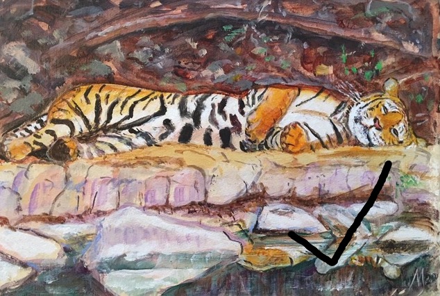 Tiger Sunbathing Tiger