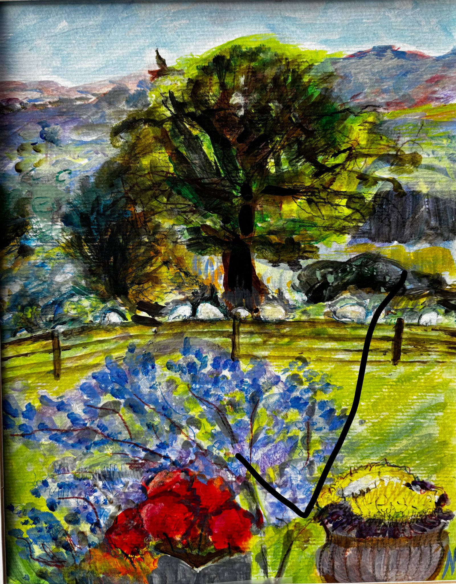 Summer View from Gelligarn